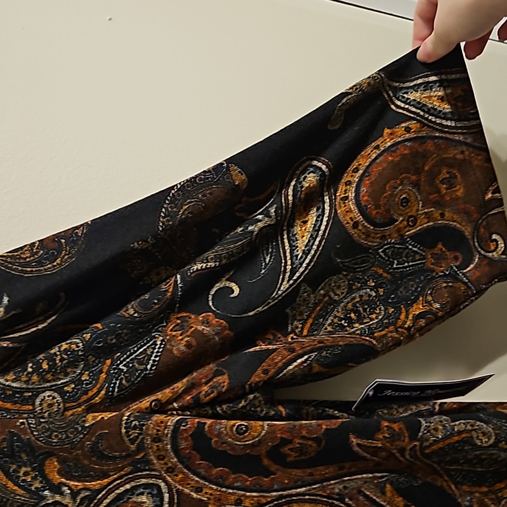 Jessica Howard black Paisley print dress. NWT - Picture 6 of 7
